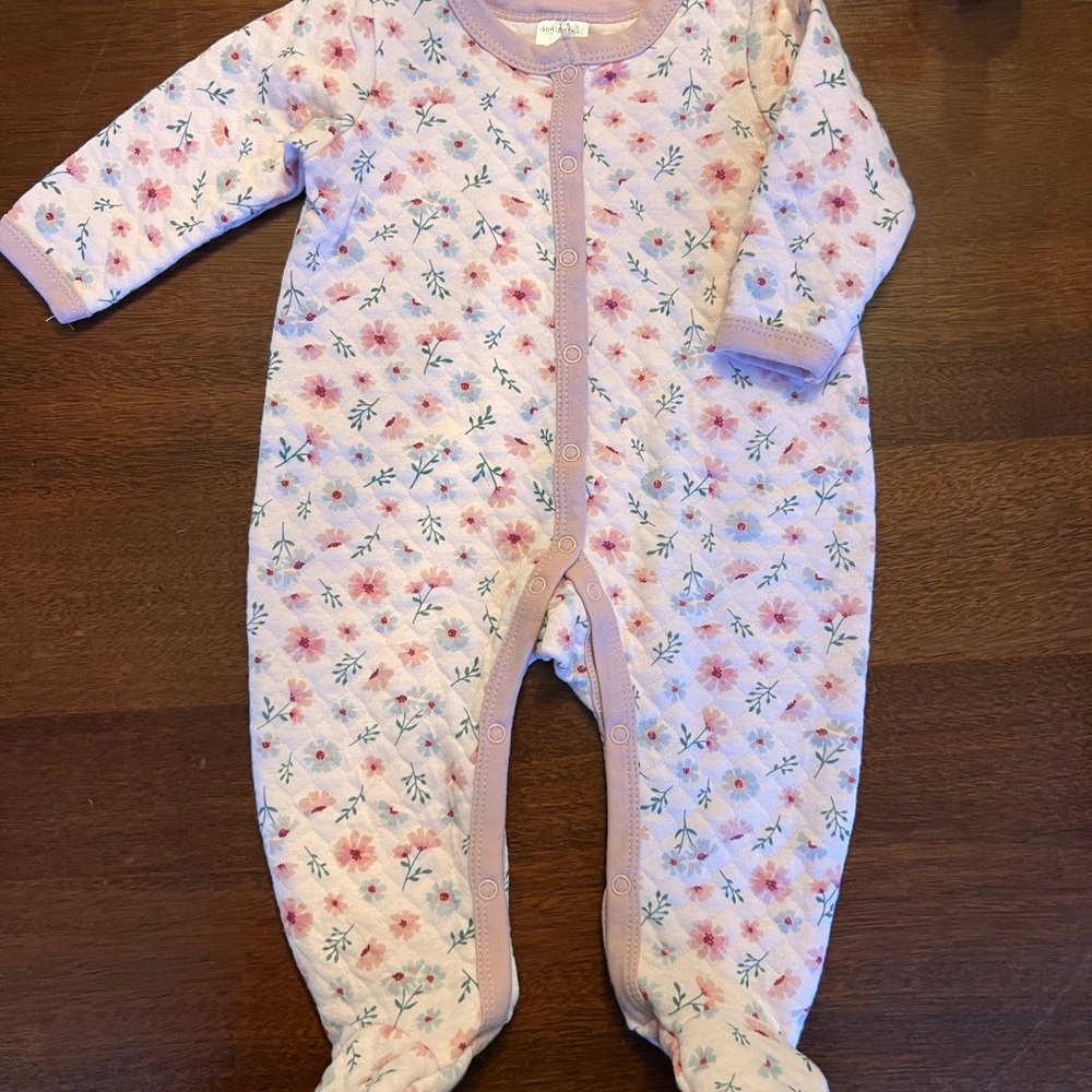 Quilted Floral One Piece